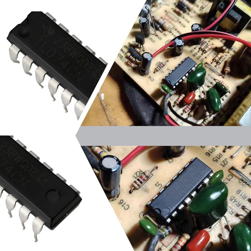 OTOTEC 20pcs TL074CN Operational Amplifier Replacement TL074 Operational Amplifier IC Chip DIP-14 Low Noise JFET Input Chip for Audio Signal Processing - Image 4